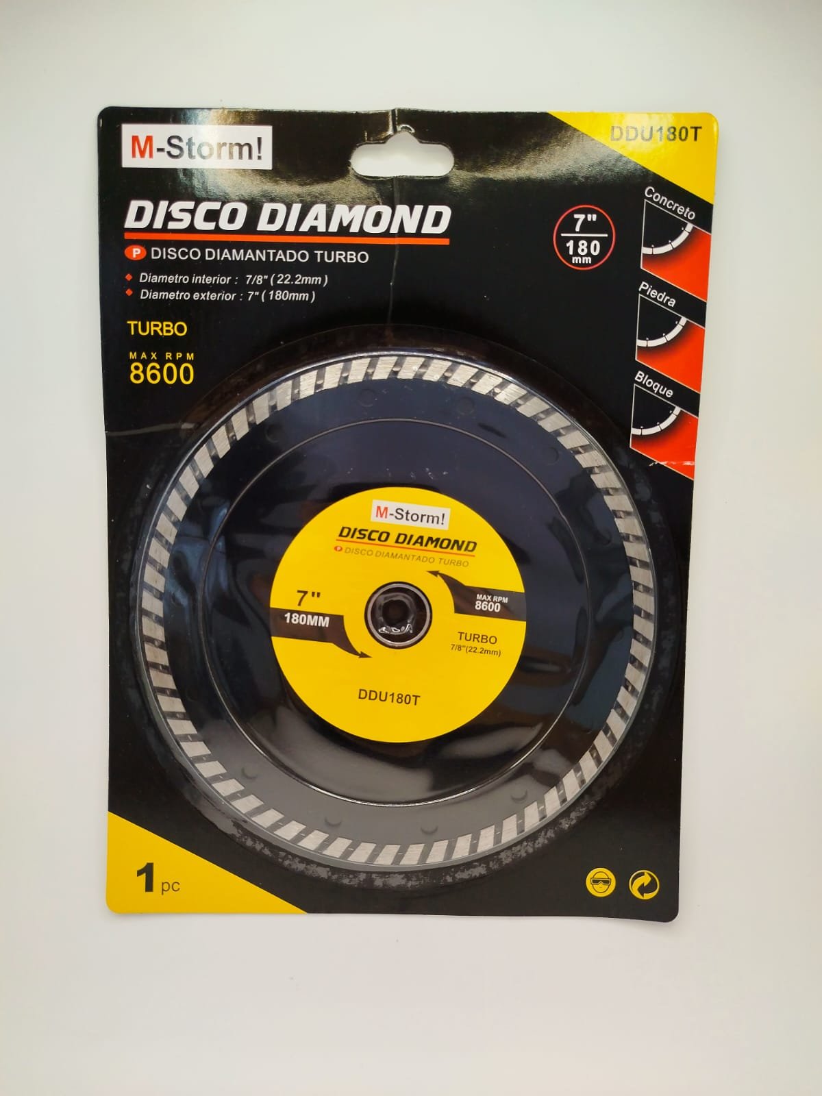 DISCO DIAMANTADO 180MM TURBO EISENPRO